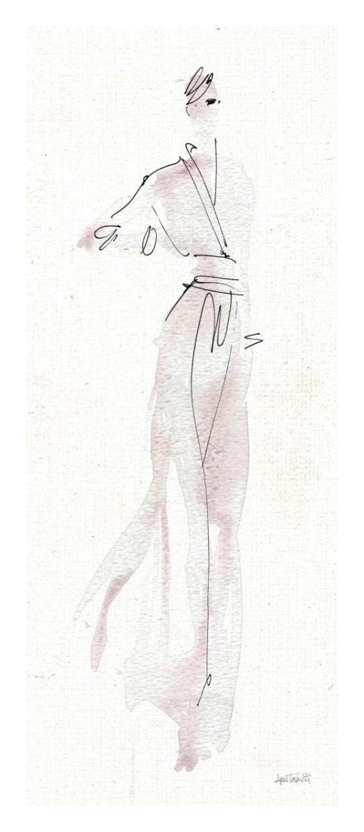 La Fashion IV -Paper Art-14x32”