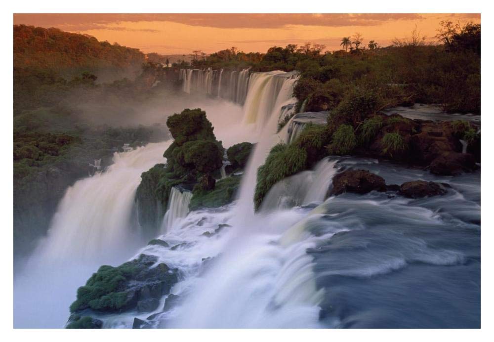 Cascades of the Iguacu Falls, the worlds largest waterfalls, Iguacu National Park, Argentina-Paper Art-38x26”