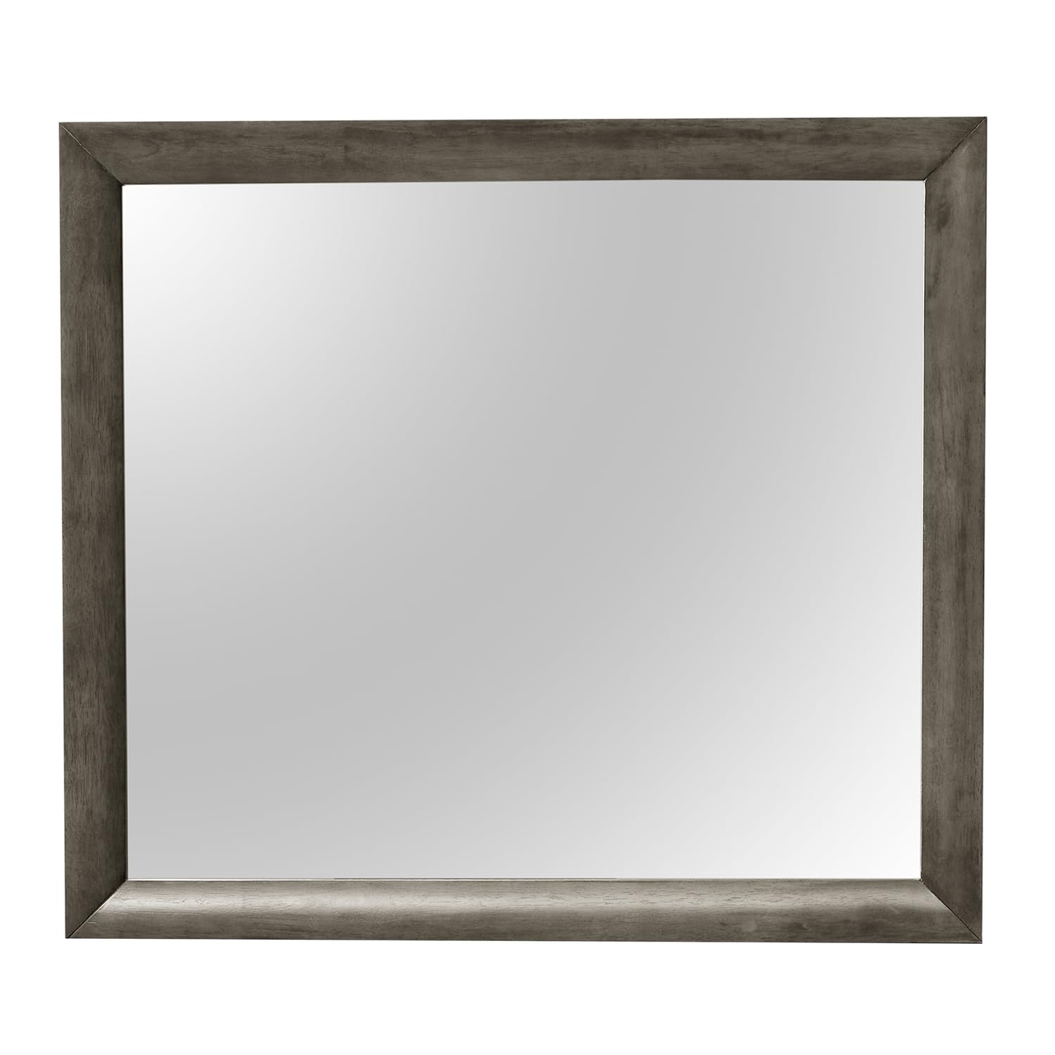Marilla 35 in. x 39 in. Modern Rectangle Framed Dresser Mirror
