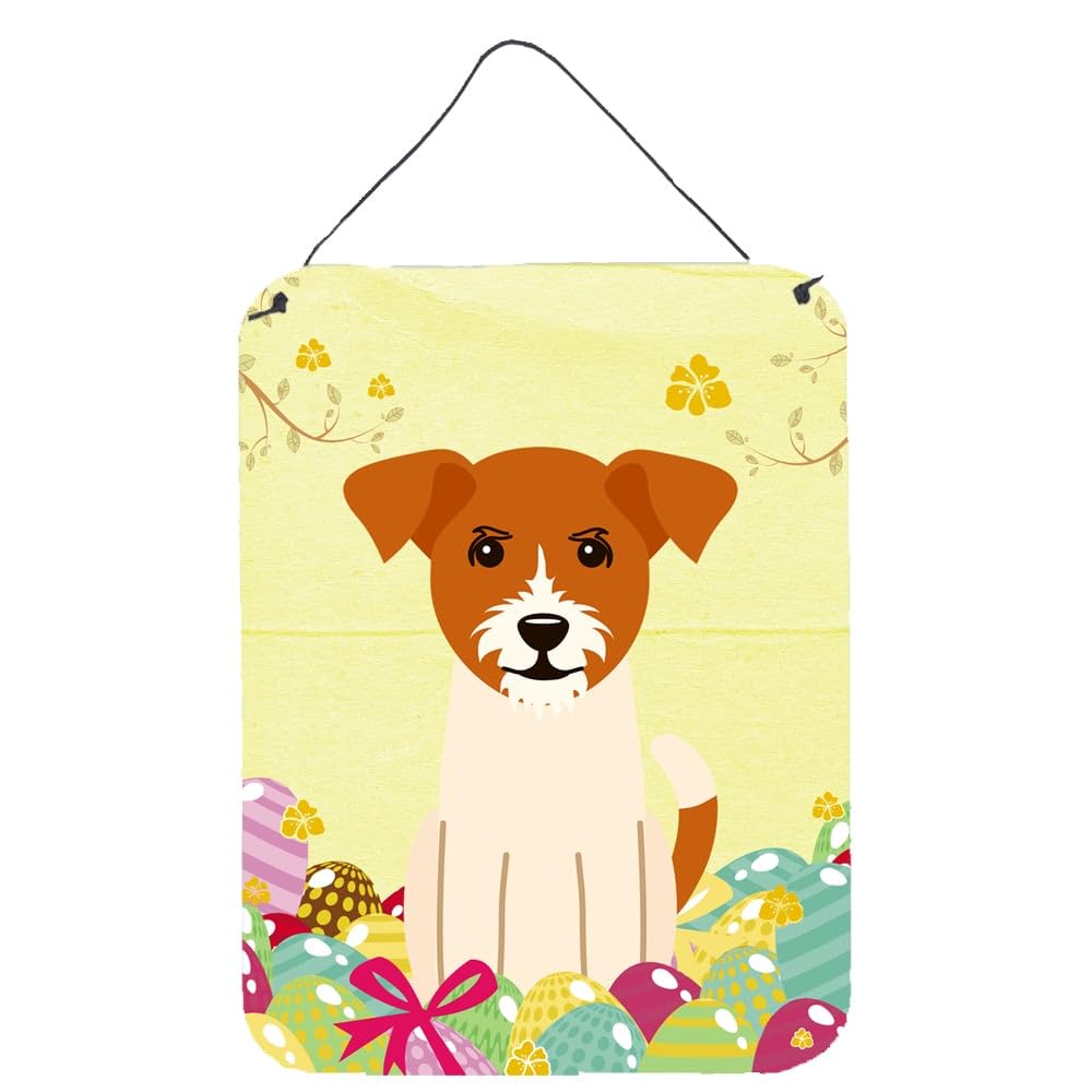 Easter Eggs Design with Dog Wall or Door Hanging Prints