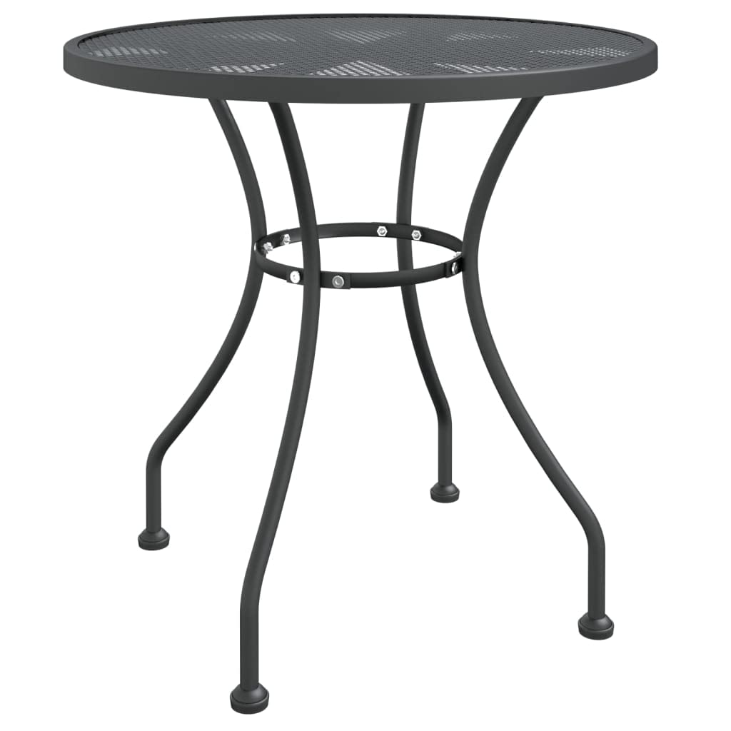 Patio Table 31.5x28.3??Expanded Metal Mesh Anthracite
