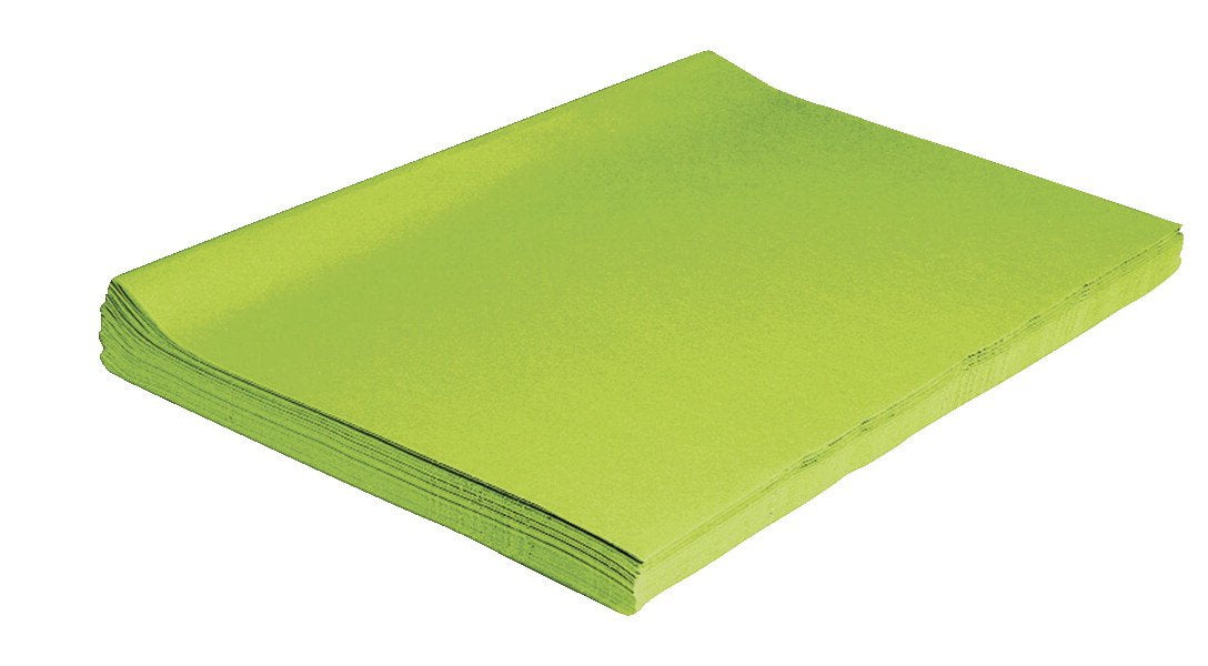 Spectra Deluxe Bleeding Tissue Paper, 20 x 30 Inches, Spring Green, Pack of 24