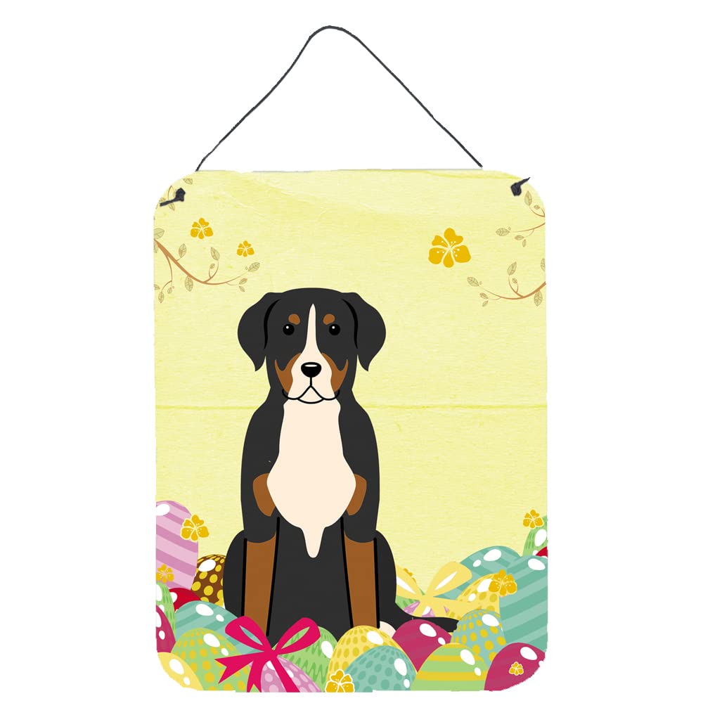 Easter Eggs Design with Dog Wall or Door Hanging Prints