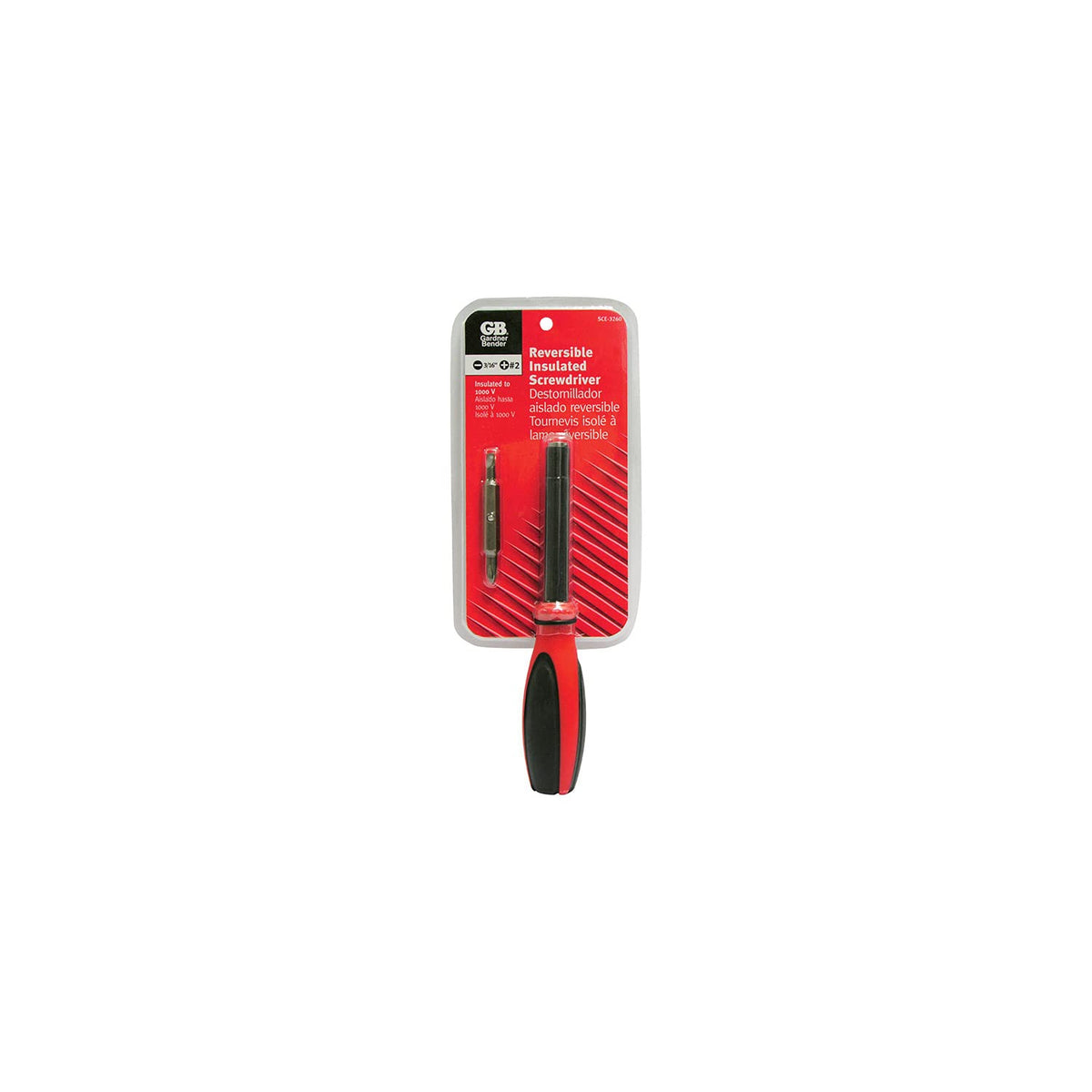 Gardner Bender Sce-3260 Insulated Screwdriver,Reversible Tip