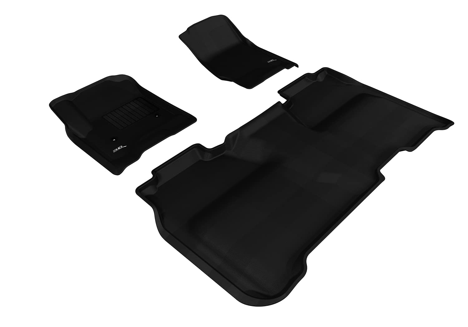 3D MAXpider CHEVROLET SILVERADO 1500 CREW CAB 2014-2018 / 2500HD / 3500HD CREW CAB 2015-2019 KAGU BLACK R1 R2