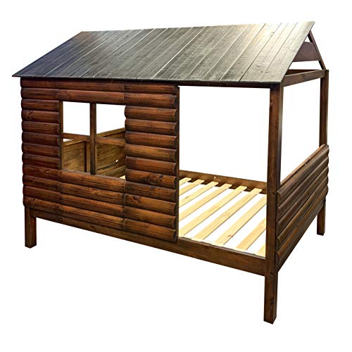 Casafoyer TWIN LOG CABIN LOW LOFT RIC WALNUT - (Pack Of 2)