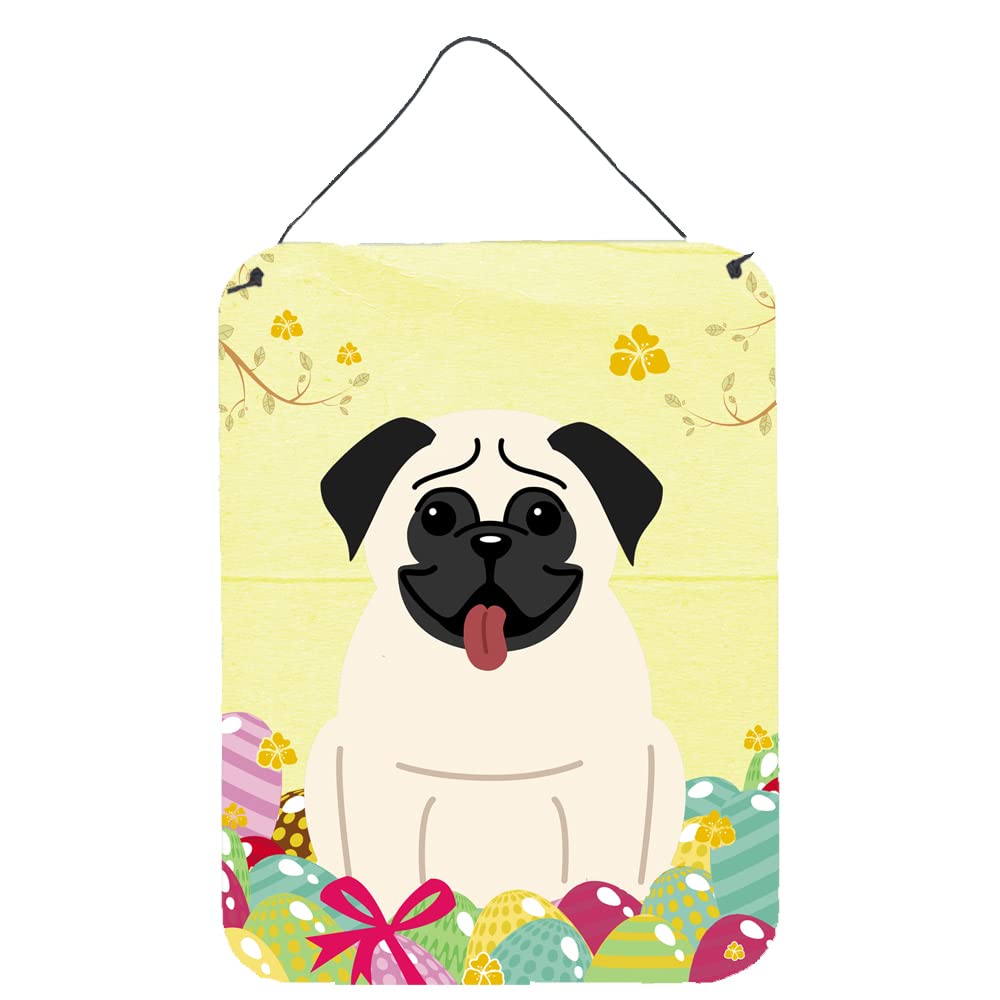 Easter Eggs Design with Dog Wall or Door Hanging Prints