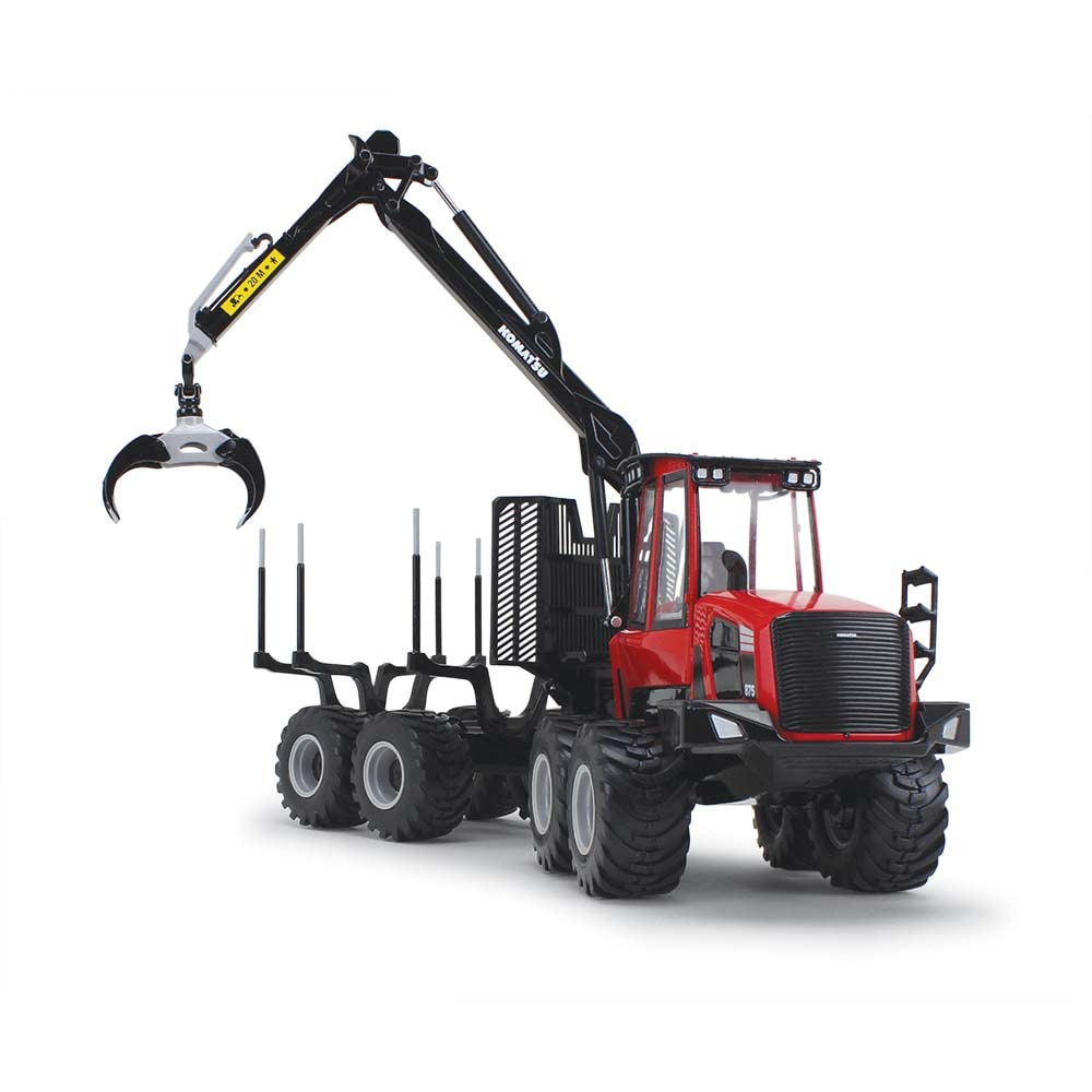 Komatsu 875.1 Forwarder Red and Black 1/32 Diecast Model by First Gear