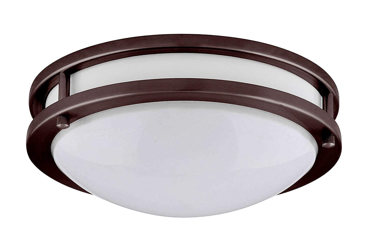 17 LED flush mount fixture.Die-Form-Cold-Rolled Steel housing. Plastic white diffuser. Dimmable.  Damp location