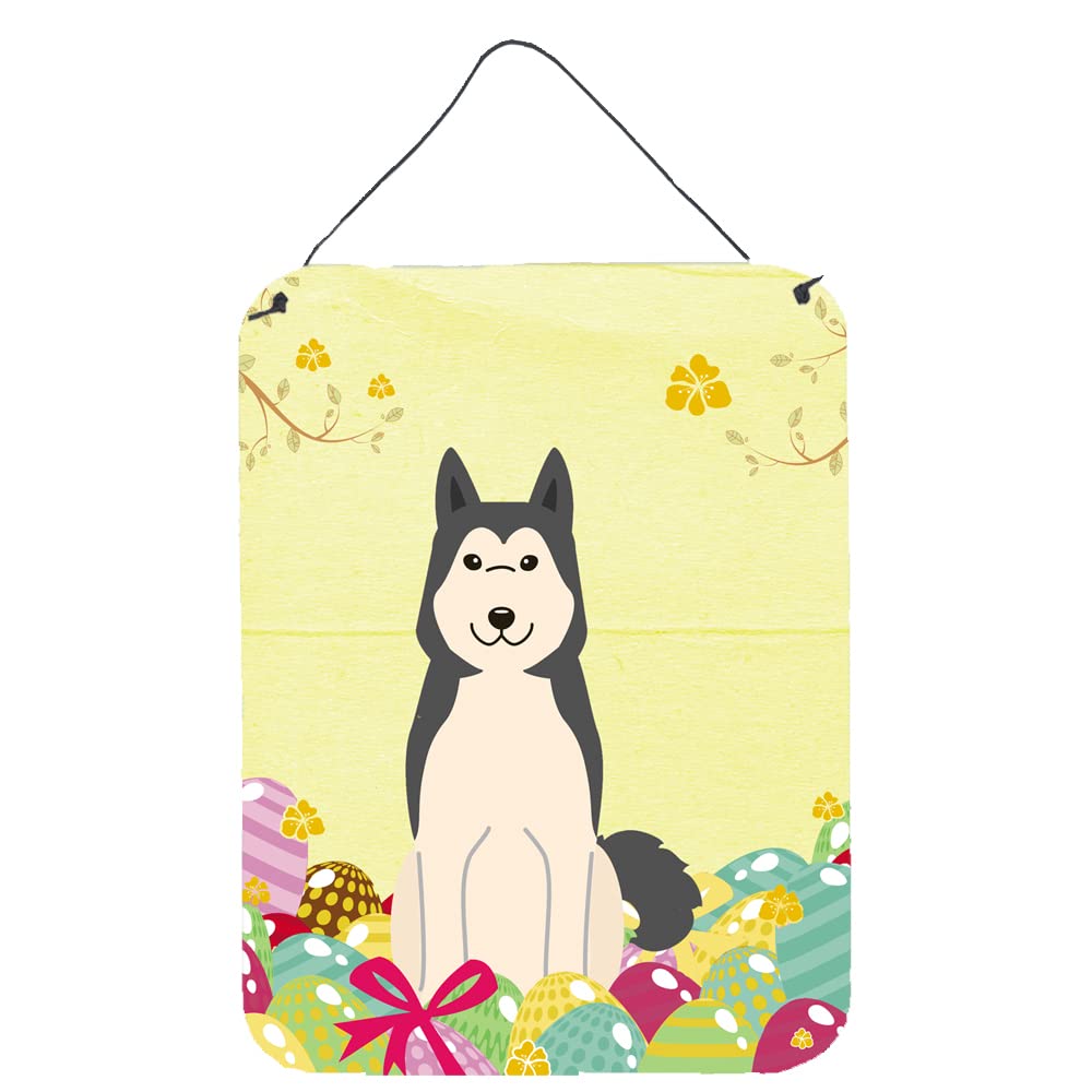 Easter Eggs Design with Dog Wall or Door Hanging Prints