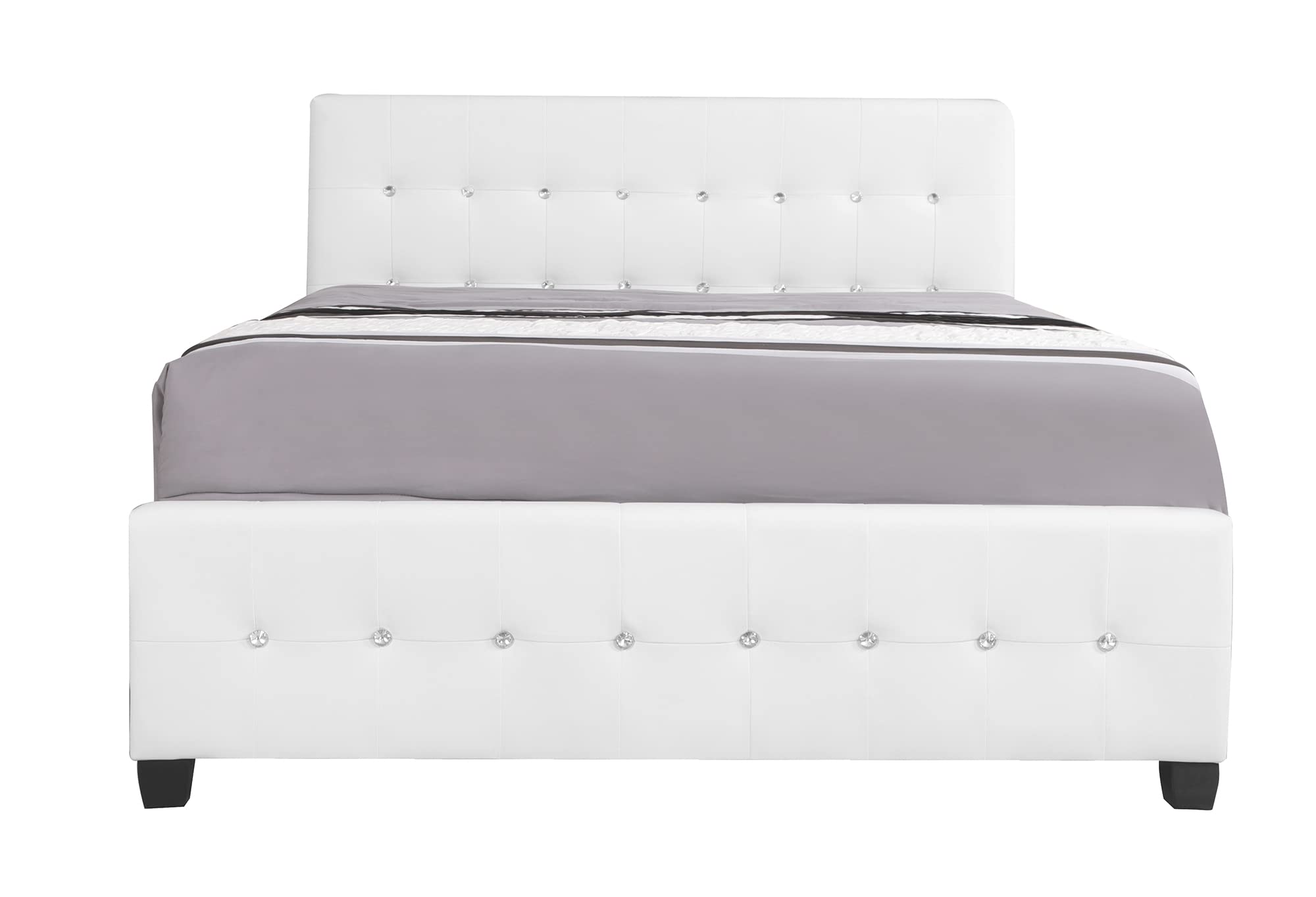 Diamond White Full Panel Beds