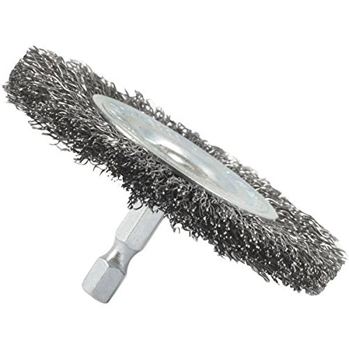 Forney Wheel Brush 3  Crimp, Mounted Coarse
