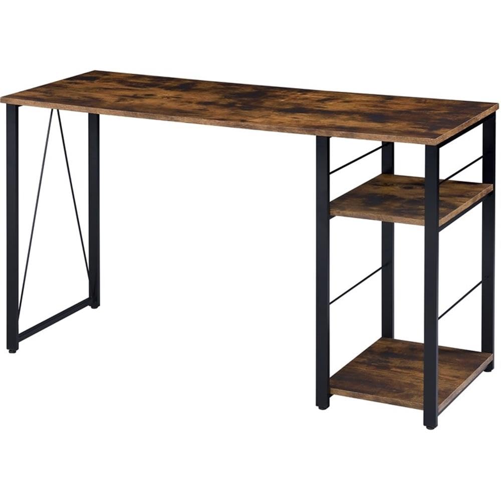 Writing Desk, Weathered Oak & Black Finish