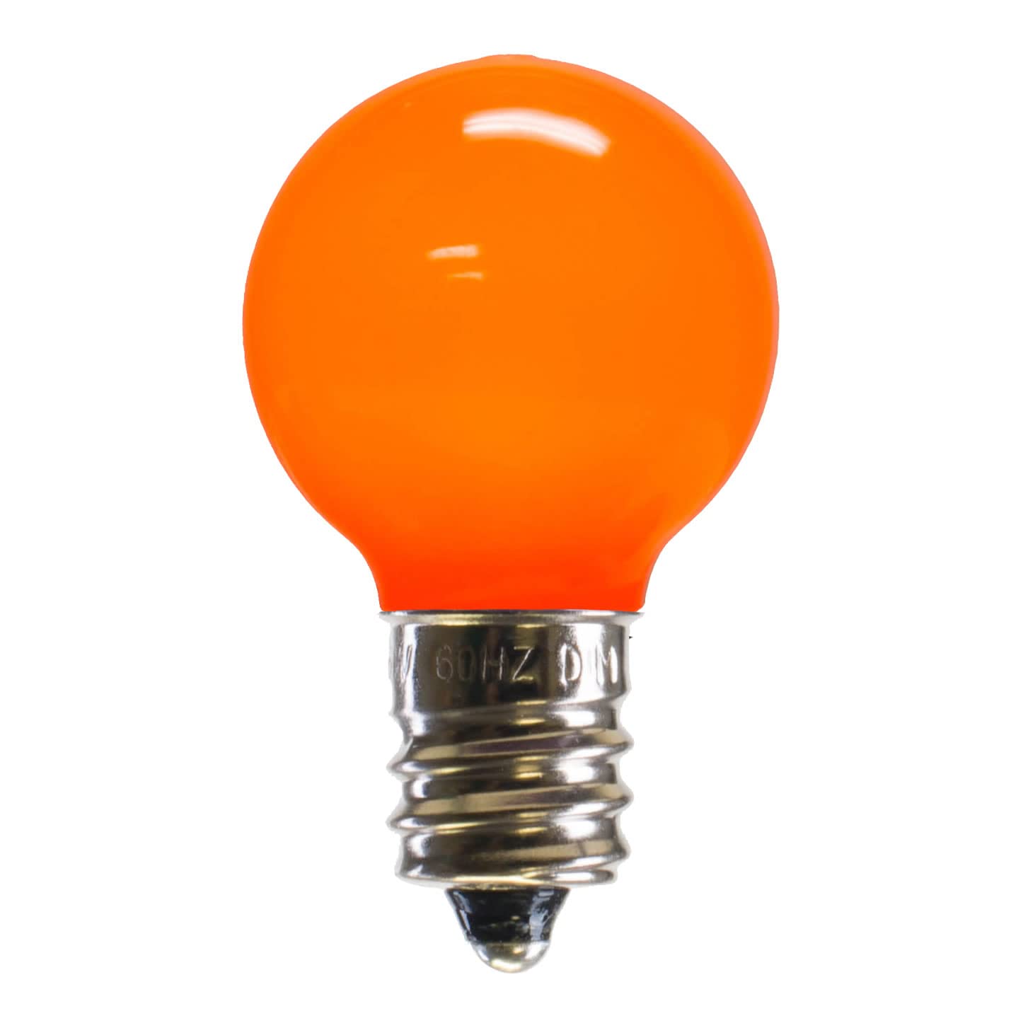 Casafoyer  G30 Orange Ceramic LEDBulb E12 .96W 25Bx - XLEDCG38-25 - (Pack Of 2)