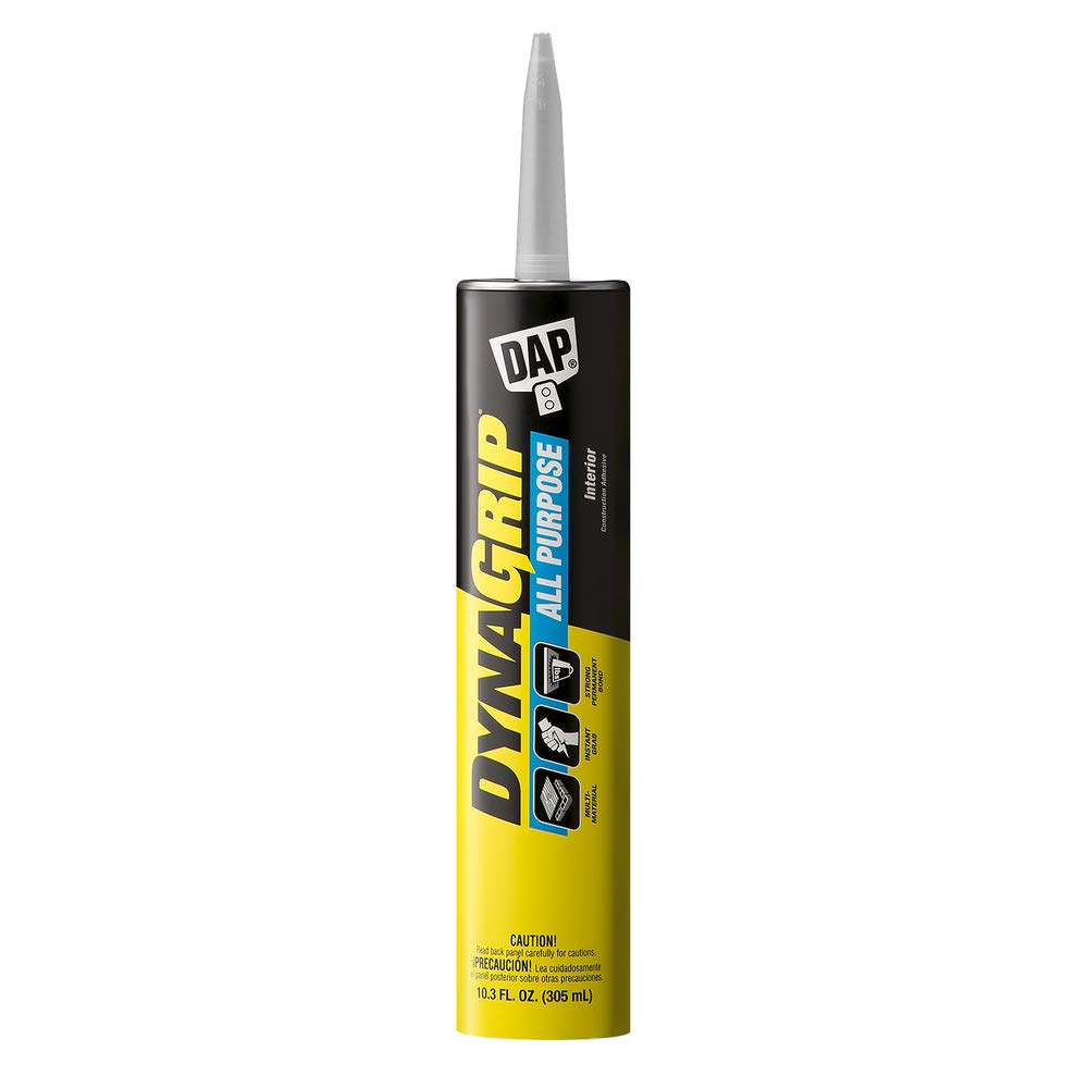 Dap 27502 All Purpose Acrylic Latex Construction Adhesive 28 Oz Tube 20 Min Drying Paste Very Slight Ammonia 28 Fl Oz