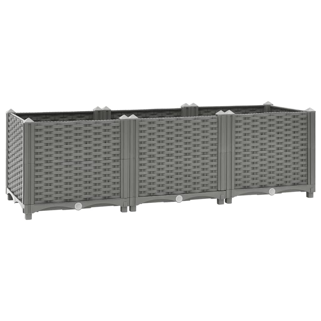vidaXL Raised Bed 47.2x15.7"x15" Polypropylene"