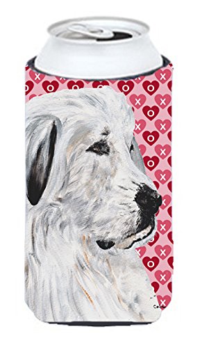 Carolines Treasures Sc9714Tbc Great Pyrenees Hearts And Love Tall Boy Beverage Insulator Hugger, Tall Boy, Multicolor