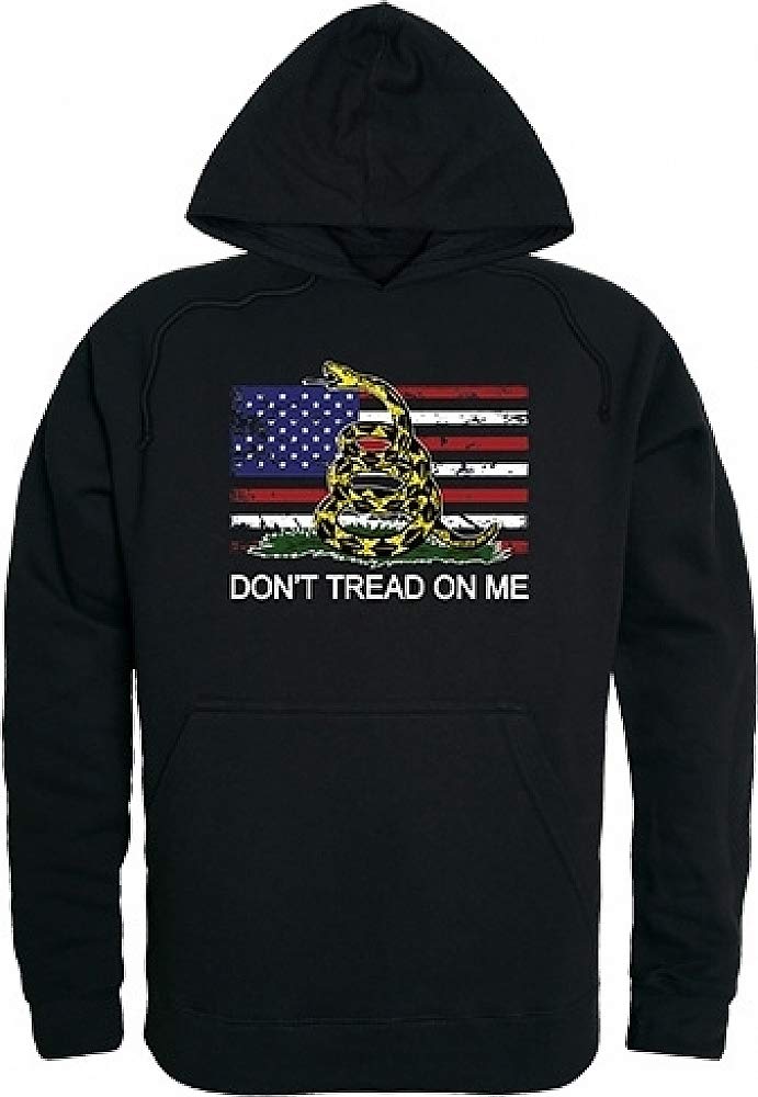 GraphicPullover, Flag w/Gadsden, Black, M