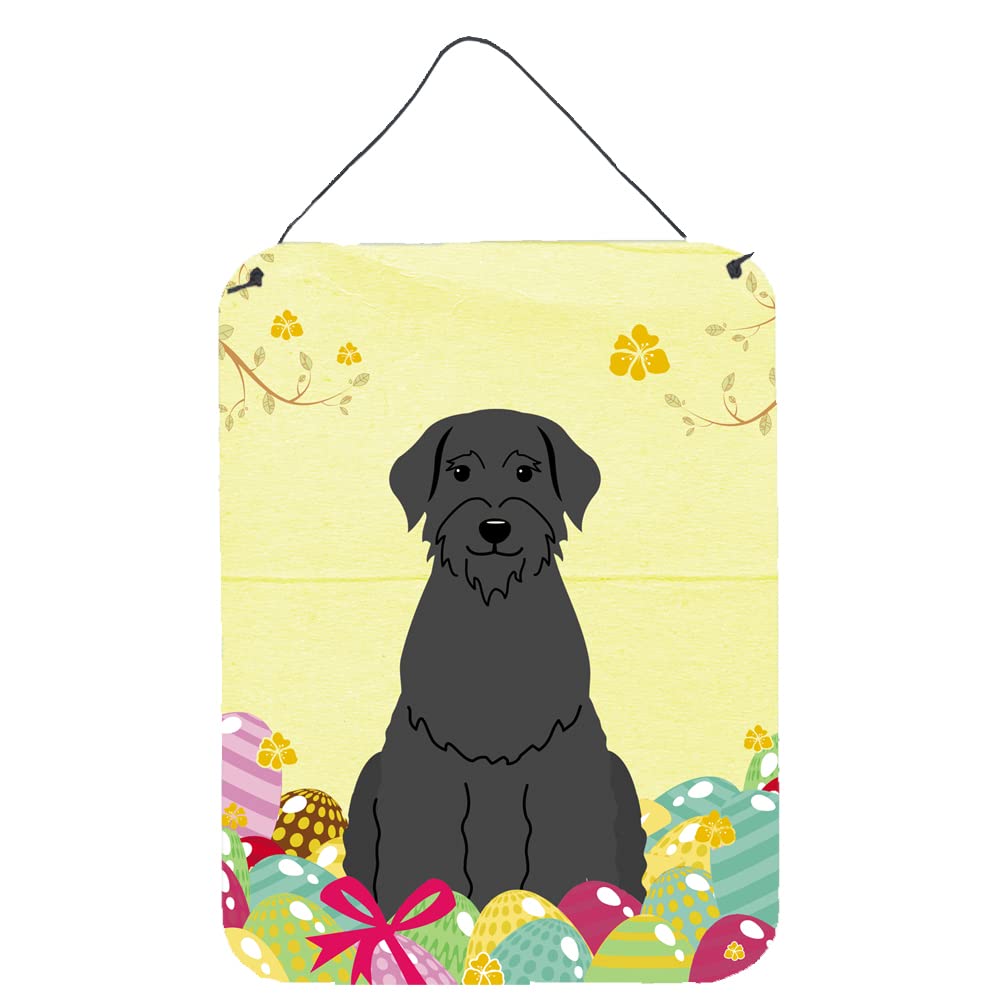 Easter Eggs Design with Dog Wall or Door Hanging Prints