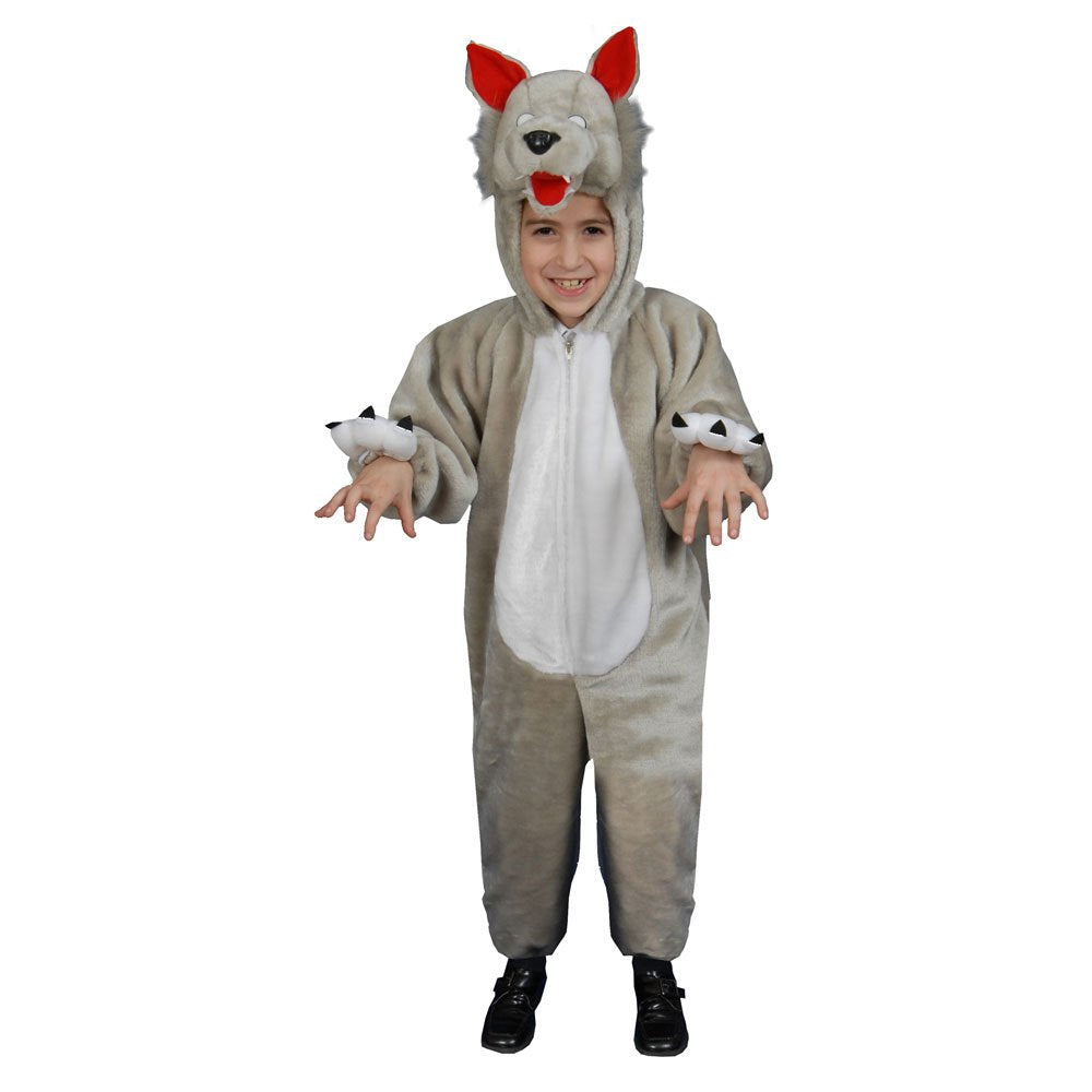 Kids Plush Wolf Costume - Size Toddler T4