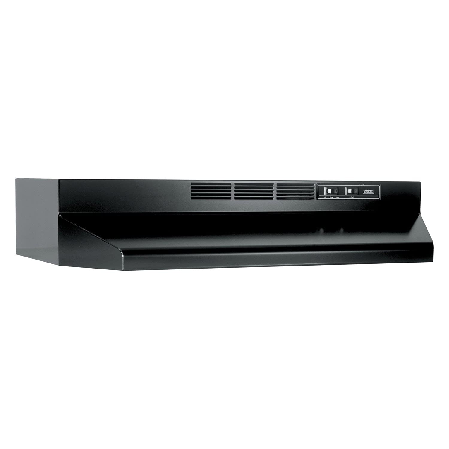 Broan Nutone Black Non-Ducted Range Hood Black