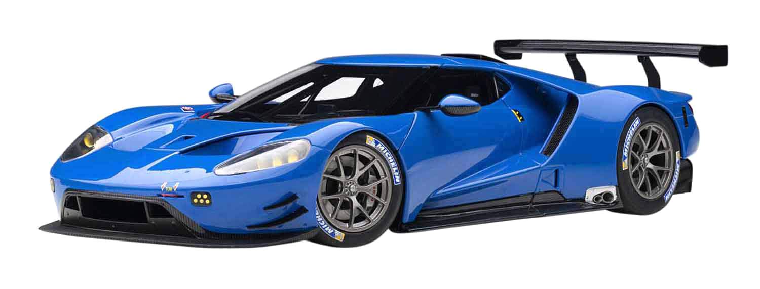 Ford GT Le Mans Plain Color Version Blue 1/18 Model Car by Autoart