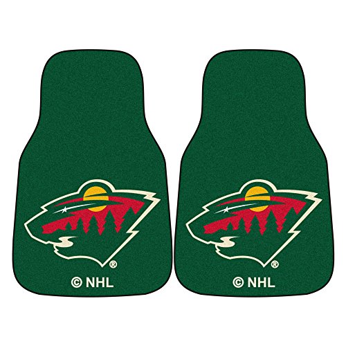 Nhl - Minnesota Wild Carpet Car Mat Set - 2 Pieces