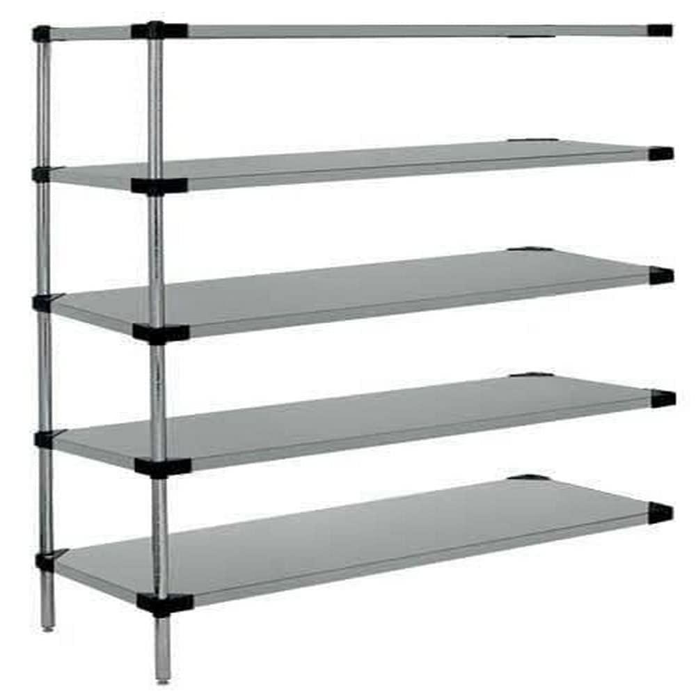Galvanized 5 Solid Shelf ADD-ON KIT 54in