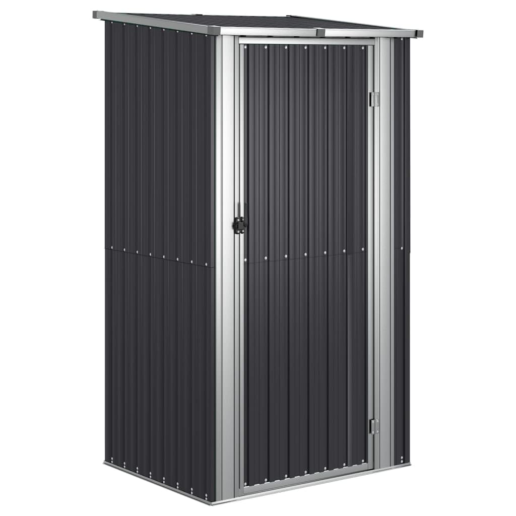 vidaXL Garden Shed Anthracite 46.7x38.2"x82.5" Galvanized Steel"