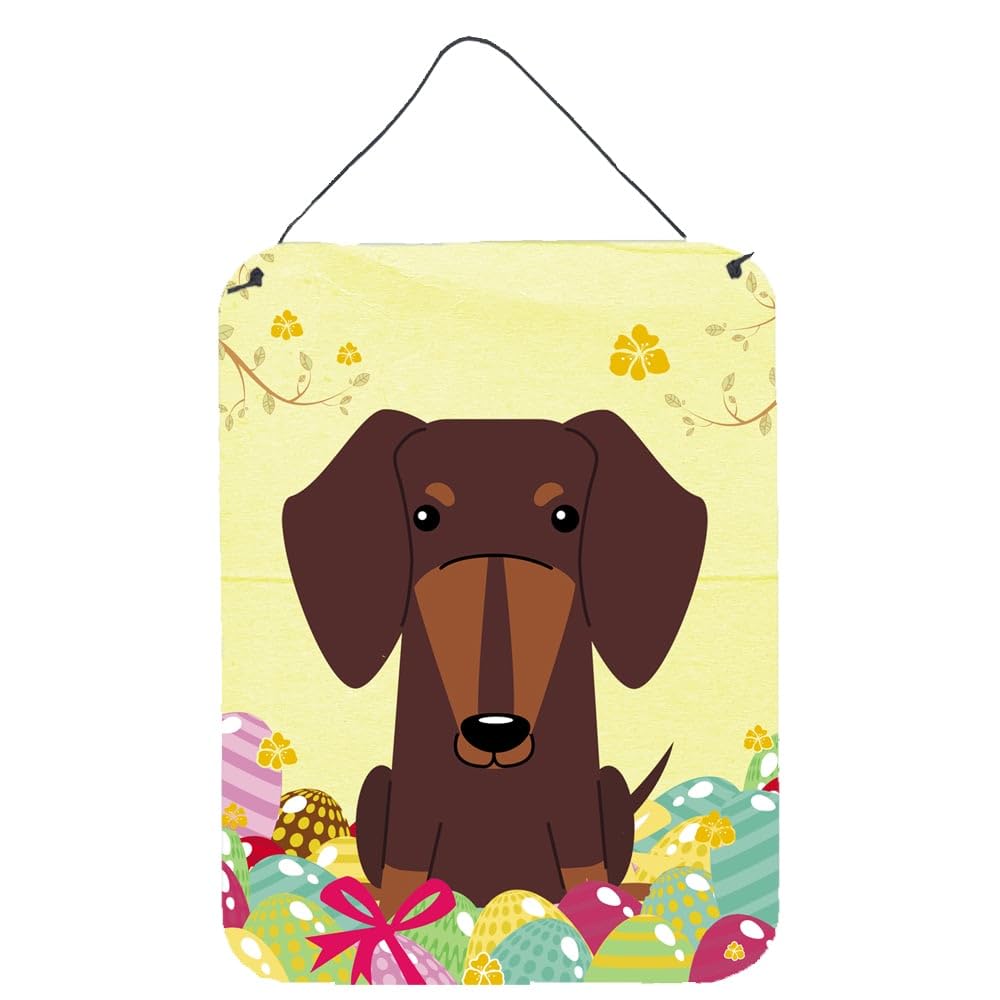 Easter Eggs Design with Dog Wall or Door Hanging Prints