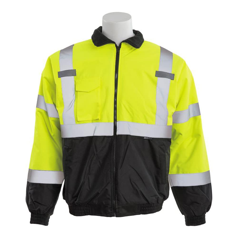 Bomber Jacket Polyfill Hi Viz Lime 2X