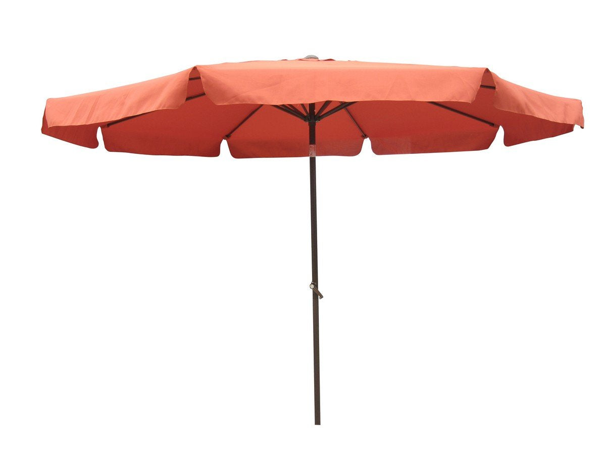 St. Kitts Aluminum 10-foot Patio Umbrella - Bronze/Terra Cotta