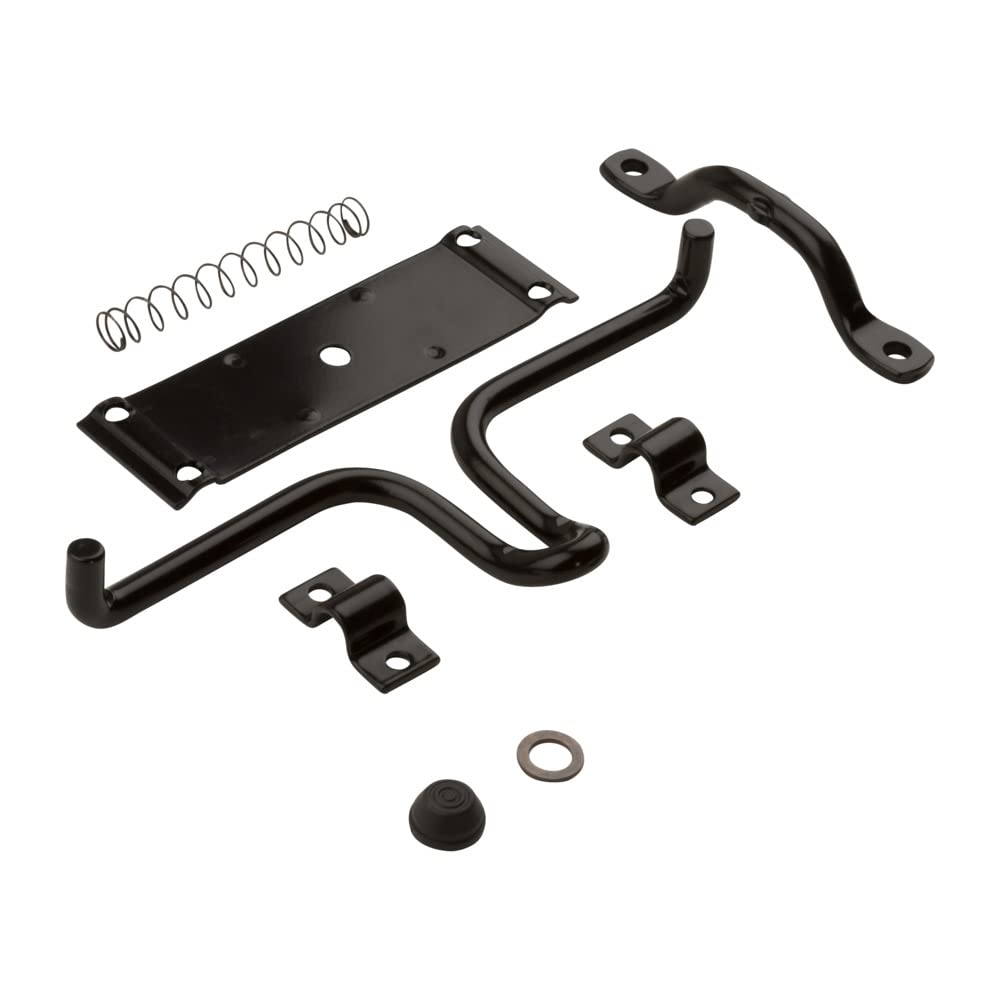 National Hardware N236-729 Stall And Gate Latch, 0, Black