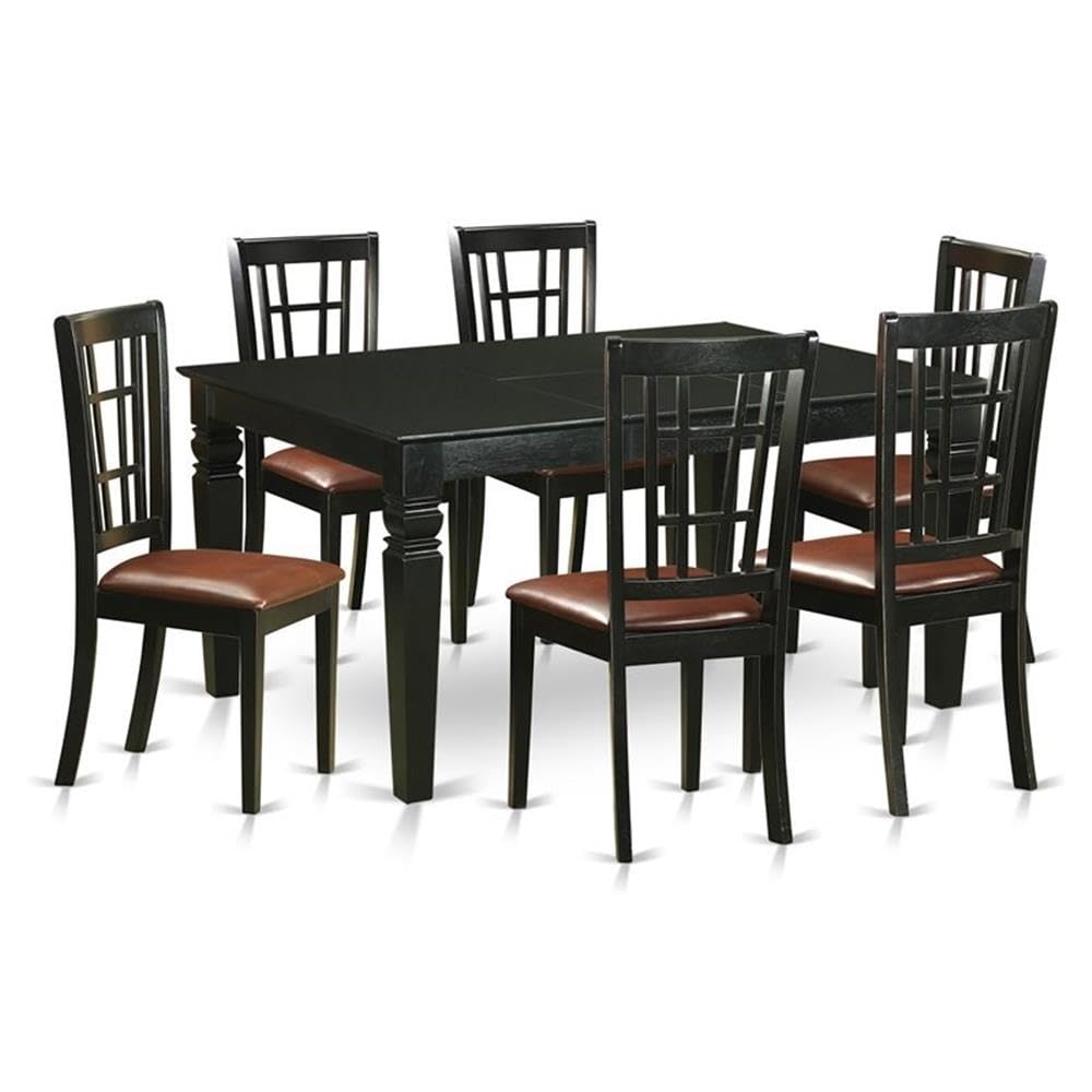 7  Pcs  Dining  room  sets  -Small  Kitchen  Table  and  6  Kitchen  Chairs