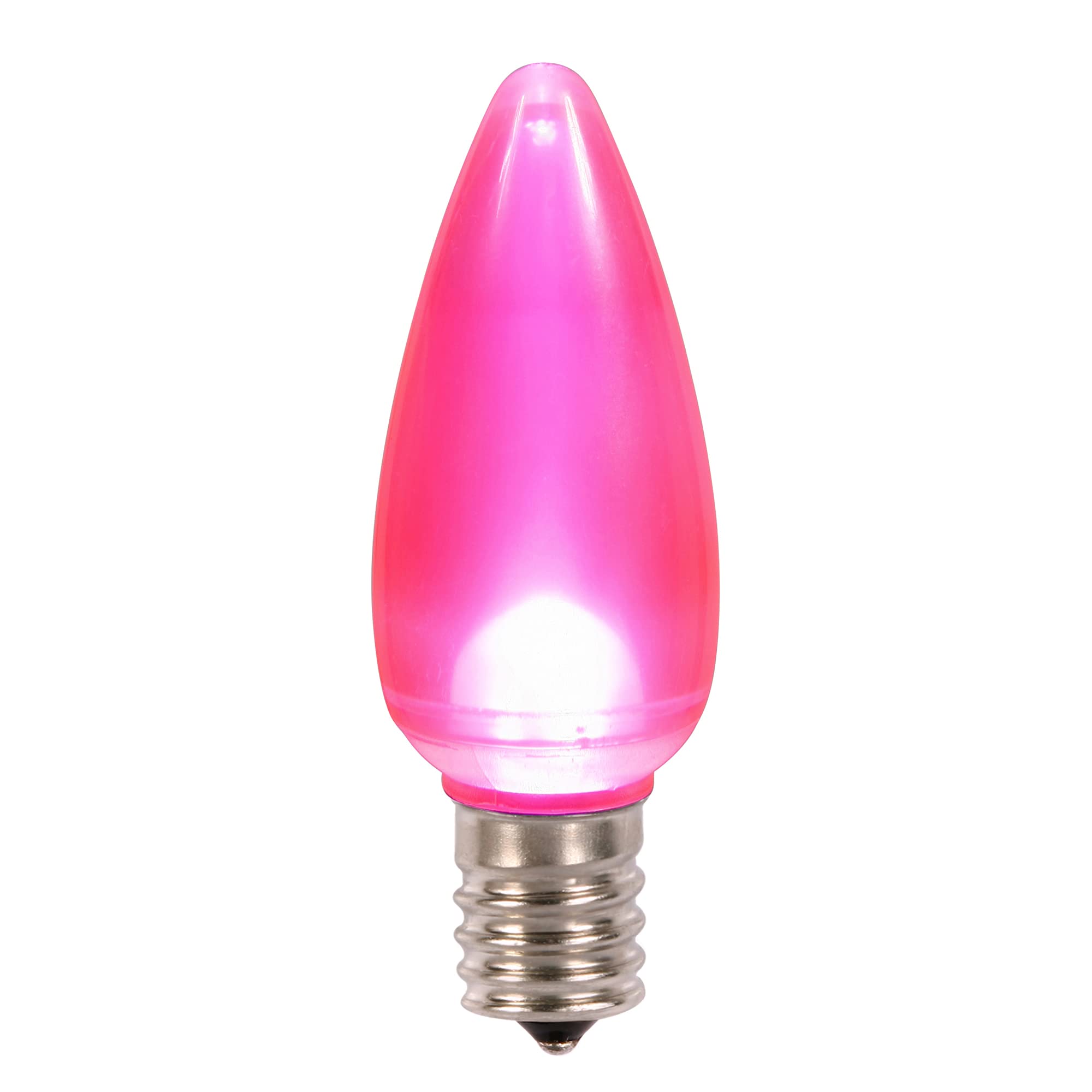 Casafoyer C9 Ceramic LED Pink Bulb, 25-Pack - Dimmable & Energy Efficient ( Pack of 2 )