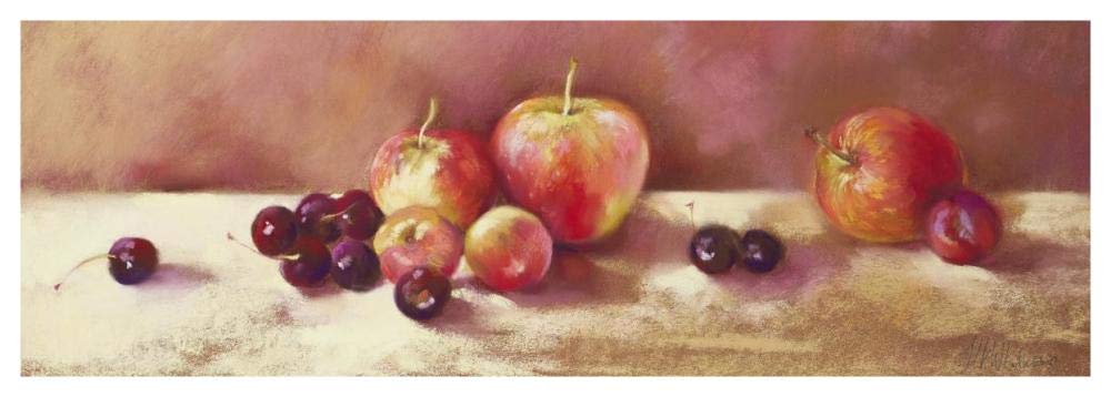 Cherries and Apples-Paper Art-56x20”