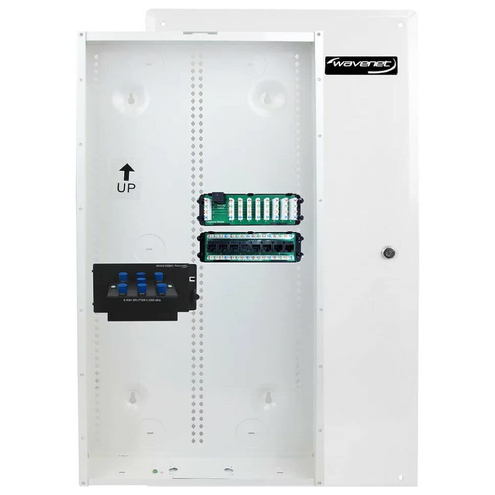 Wavenet 3022-N 28 in. Structured Wiring Enclosure Combo Kit with Three Modules