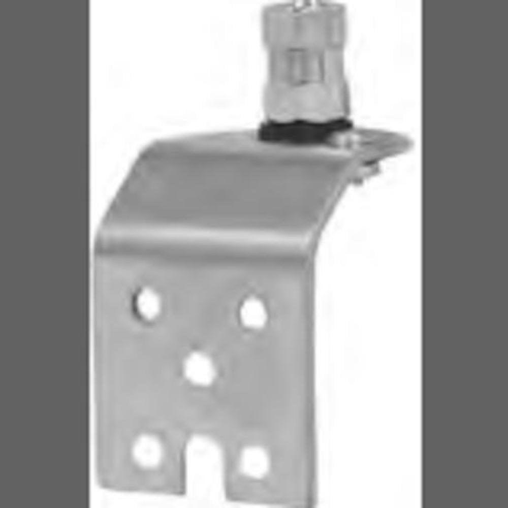 ACCESSORIES UNLIMITED - STAINLESS STEEL ANGLED SIDE OR FENDER ANTENNA MOUNT WITH 3/8X24″ LUG STUD