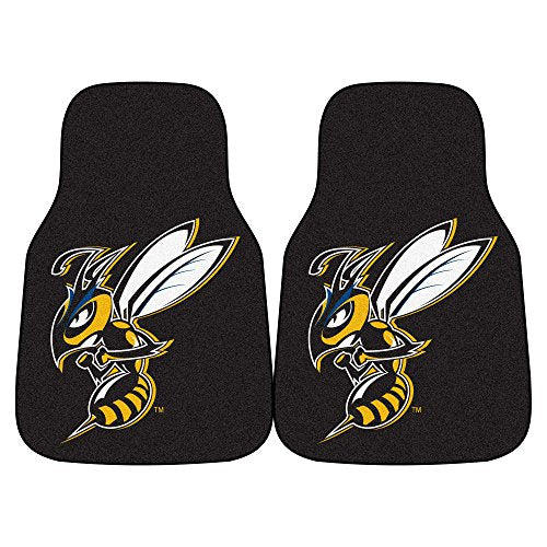 Fanmats 14153 Montana State Billings Yellow Jackets Front Row Nylon Carpet Car Mat - 2 Piece