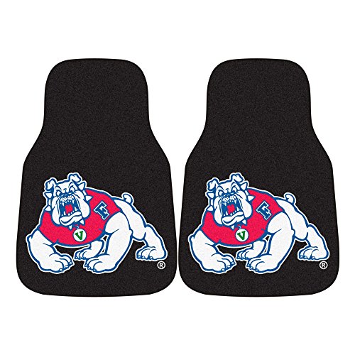 Fanmats 19283 Fresno State Carpeted Car Mat - Black, Team Color, 17X27