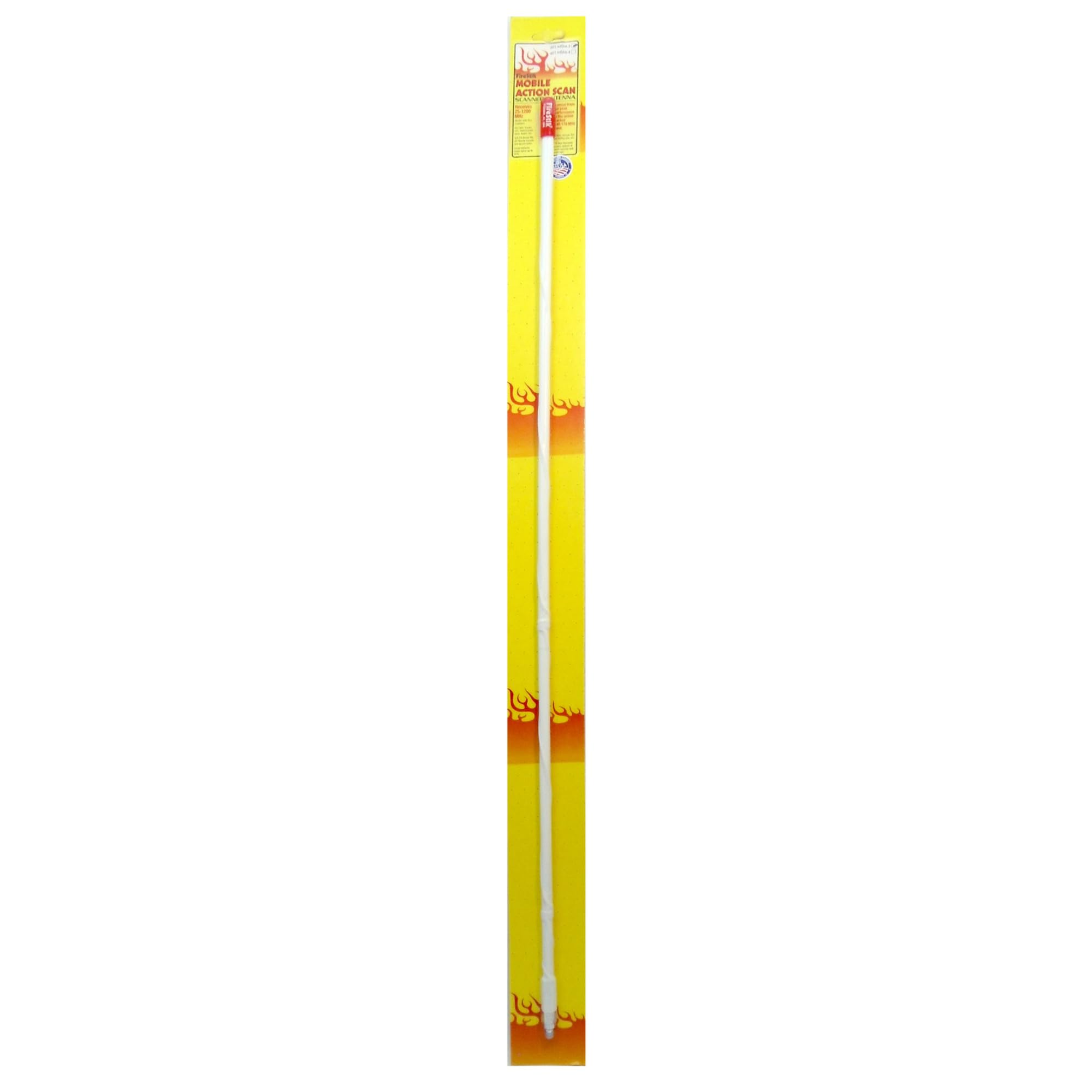 FIRESTIK - MSM3-W HIGH PERFORMANCE 3 WHITE SCANNER ANTENNA WITH 3/8X24” THREADS