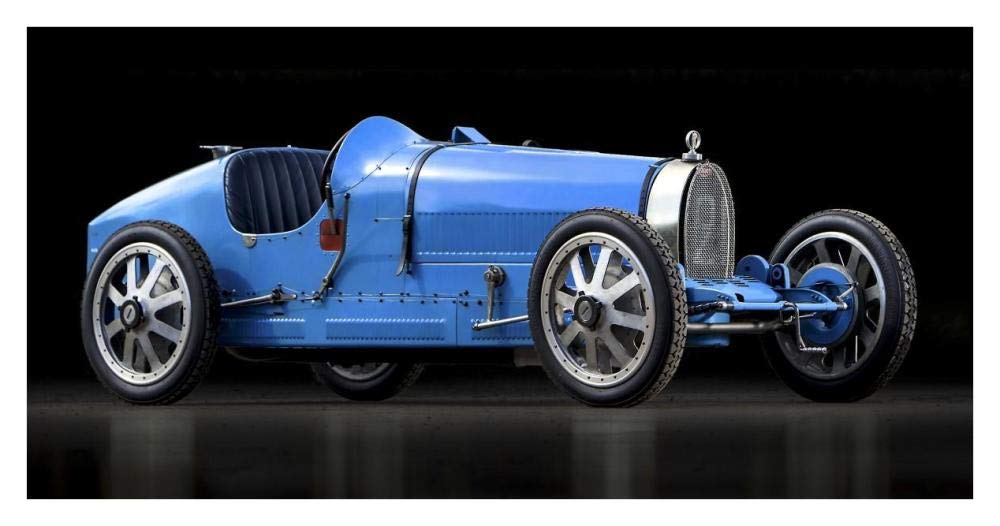 Bugatti 35-Paper Art-38x20”