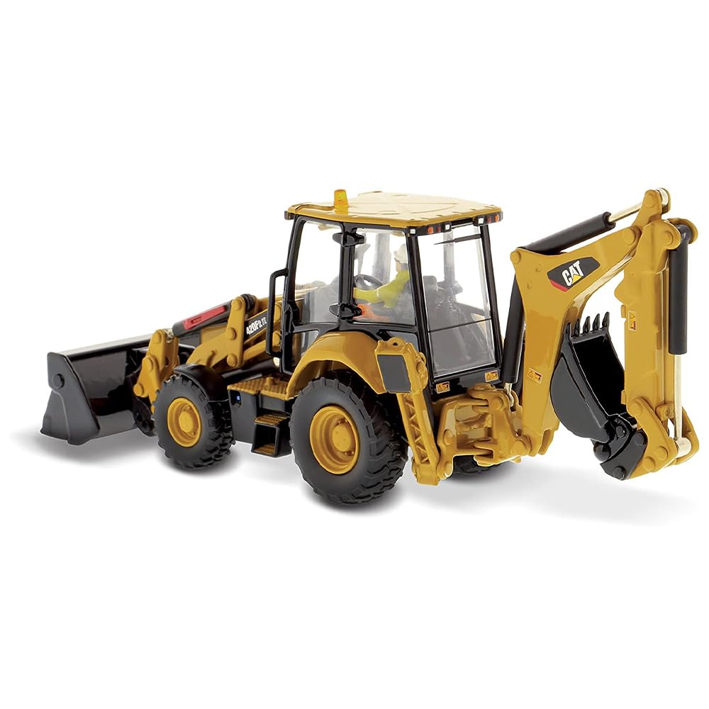 CAT Caterpillar 420F2 IT Backhoe Loader with Operator High Line Series 1/50 Diecast Model by Diecast Masters
