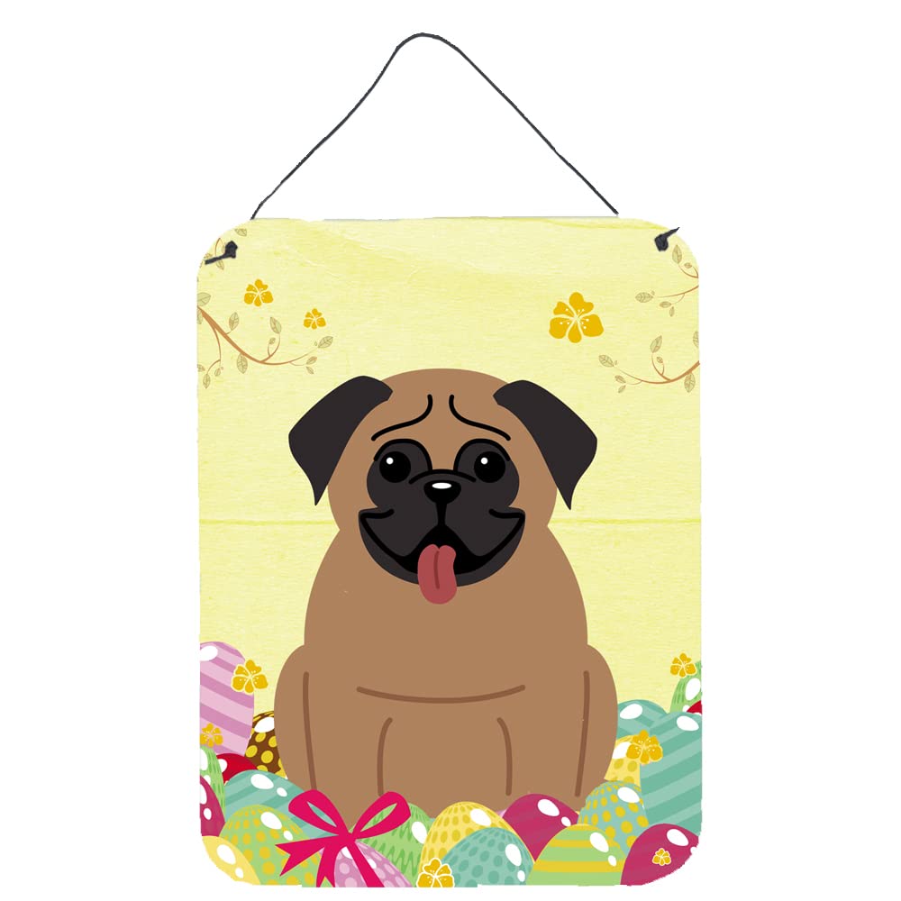 Easter Eggs Design with Dog Wall or Door Hanging Prints