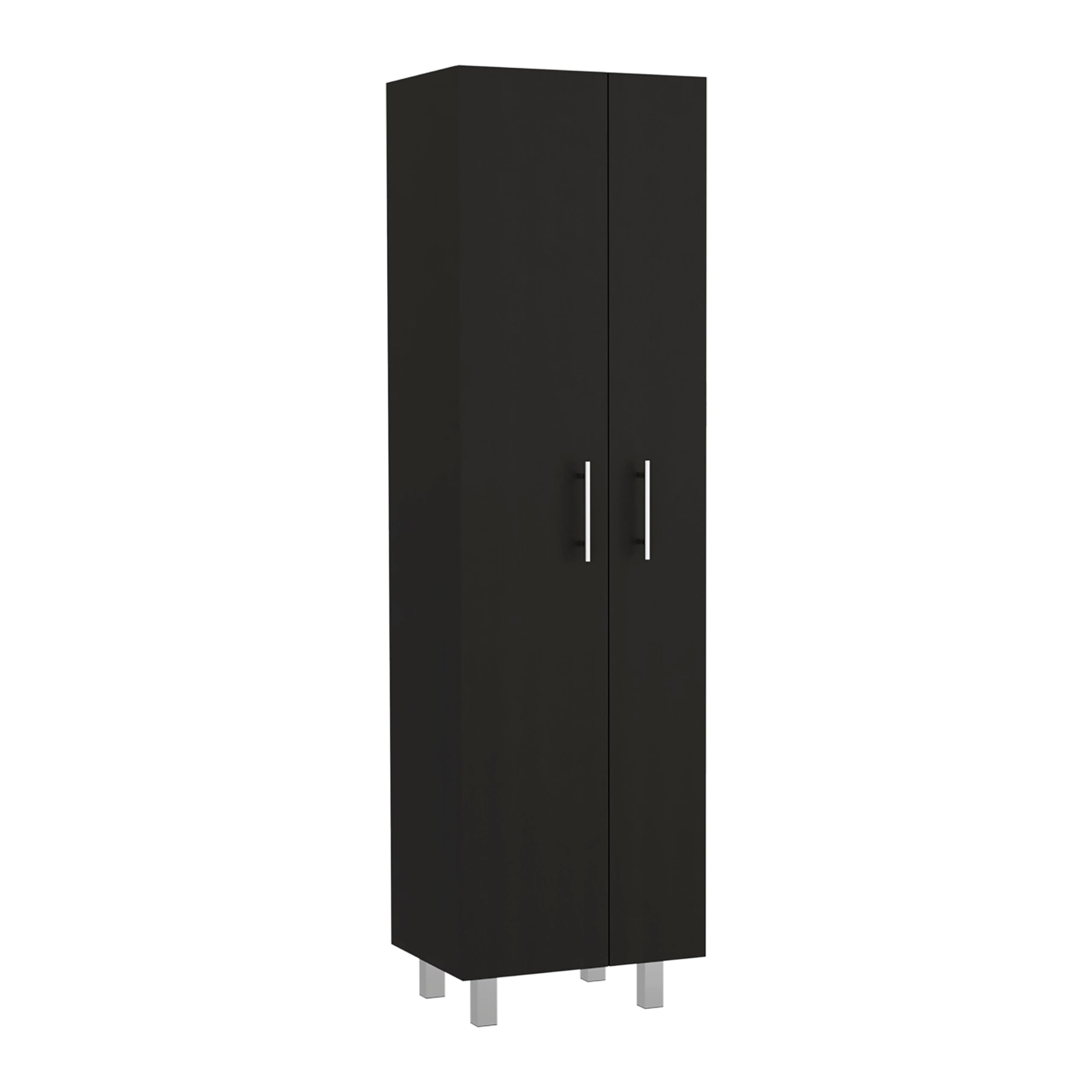 Nala Cleaning Cabinet, Double Door, Four Legs, Five Shelves