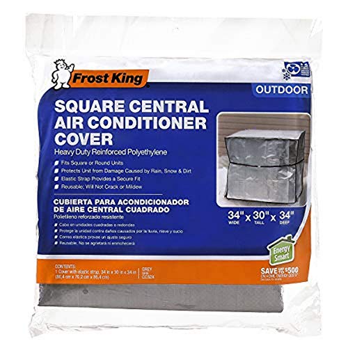 Frost King Cc32Xh 34X34X30 Square Central Air Conditioner Cover (Heavy Duty Reinforced Polyethylene)