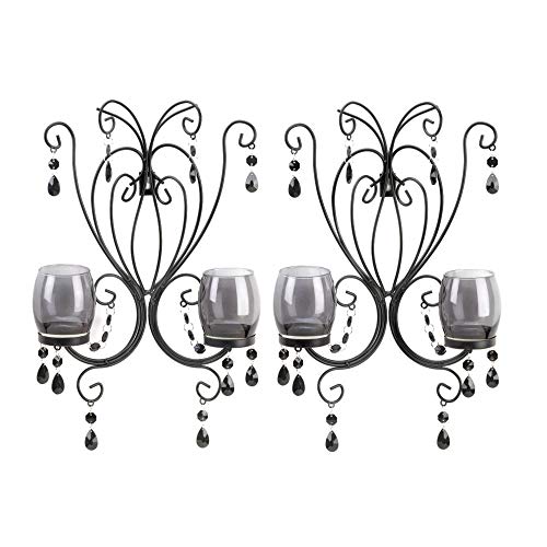 Accent Plus 57071233 Black Jewels Wall Sconces