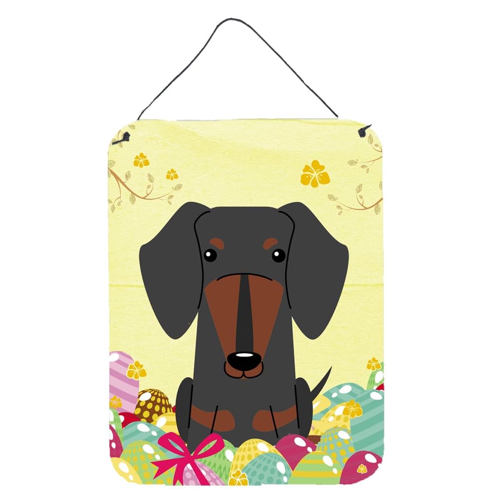 Easter Eggs Design with Dog Wall or Door Hanging Prints
