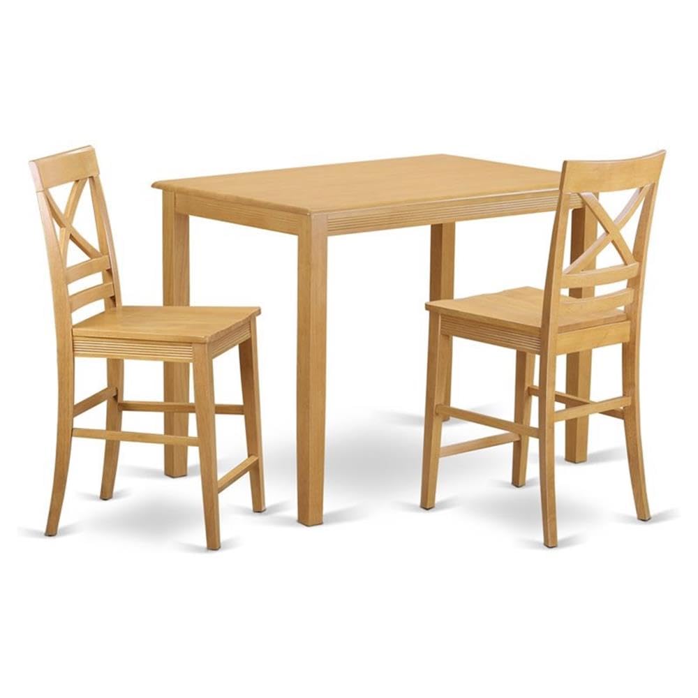 3  Pc  counter  height  Table  and  chair  set  -  Small  Kitchen  Table  and  2  bar  stools  with  backs