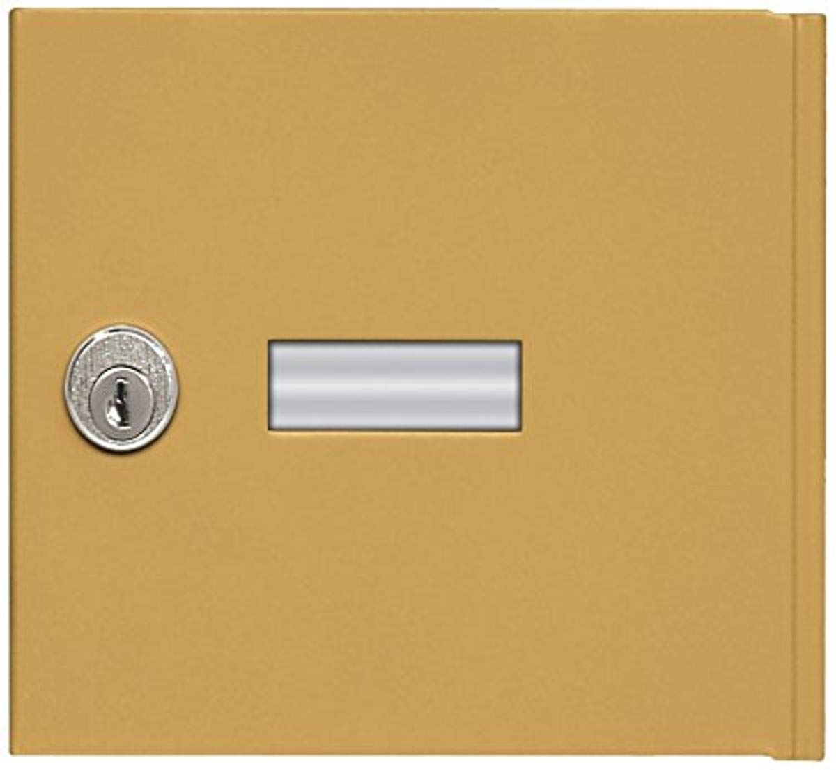 Replacement Door with Master Key Lock - Standard A Size - for Cell Phone Locker - with (2) Keys - Gold